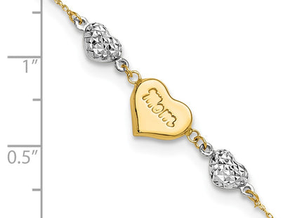 14k Two-tone Bracelets Style ANK277 - Classique Jewelry Inc.