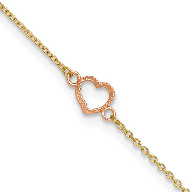 14k Two-tone Jewelry Style ANK278Y - Classique Jewelry Inc.
