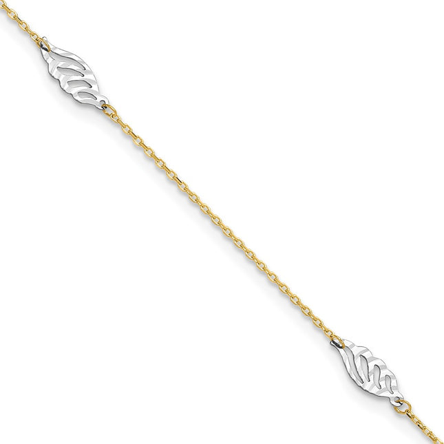 14k Two-tone Jewelry Style ANK281 - Classique Jewelry Inc.