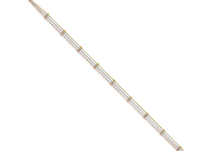 14k Tri-Color Jewelry Style ANK290 - Classique Jewelry Inc.