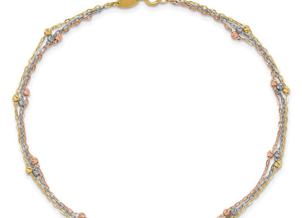 14k Tri-Color Jewelry Style ANK290 - Classique Jewelry Inc.