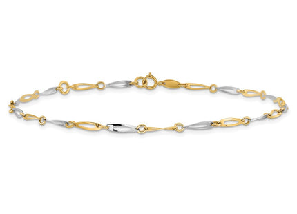 14k Two-tone Jewelry Style ANK298 - Classique Jewelry Inc.