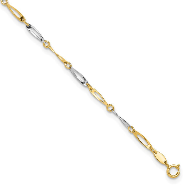 14k Two-tone Jewelry Style ANK298 - Classique Jewelry Inc.