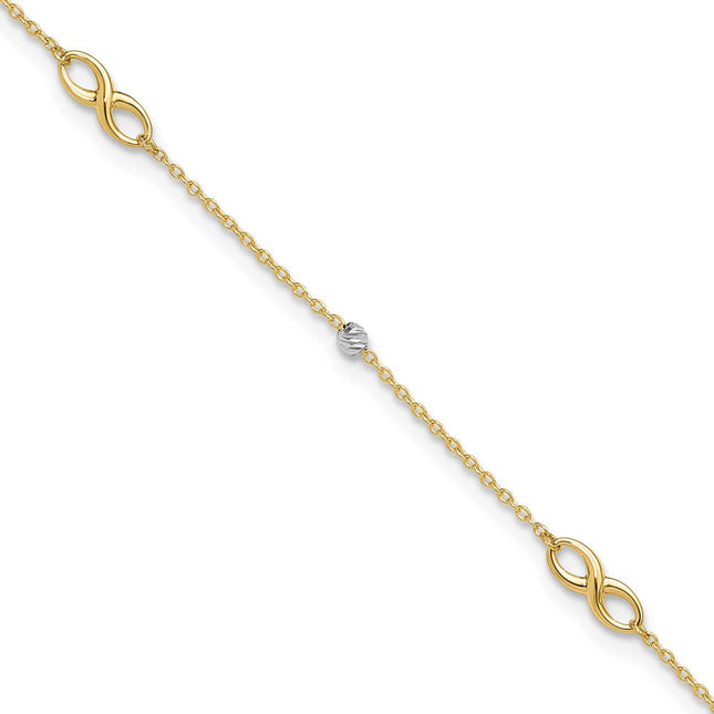 14k Two-tone Jewelry Style ANK301 - Classique Jewelry Inc.