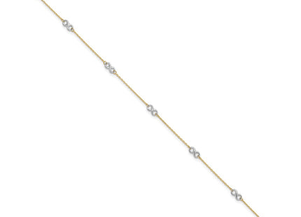 14k Two-tone Jewelry Style ANK316 - Classique Jewelry Inc.