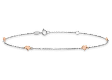 14K White/Rose Gold Jewelry Style ANK338 - Classique Jewelry Inc.