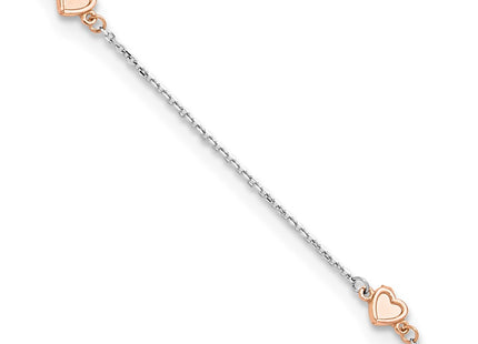 14K White/Rose Gold Jewelry Style ANK338 - Classique Jewelry Inc.