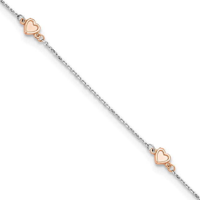 14K White/Rose Gold Jewelry Style ANK338 - Classique Jewelry Inc.