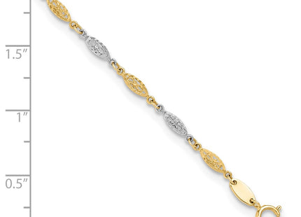 14k Two-tone Jewelry Style ANK347 - Classique Jewelry Inc.
