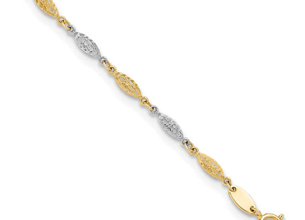 14k Two-tone Jewelry Style ANK347 - Classique Jewelry Inc.