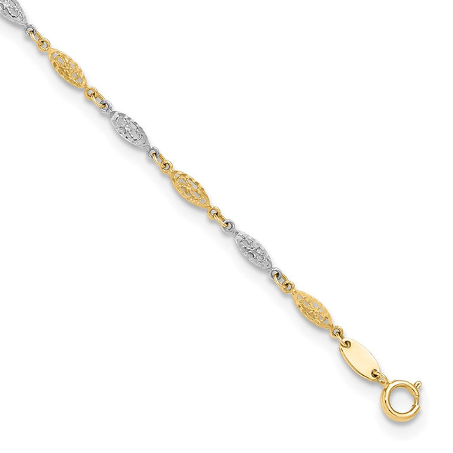 14k Two-tone Jewelry Style ANK347 - Classique Jewelry Inc.