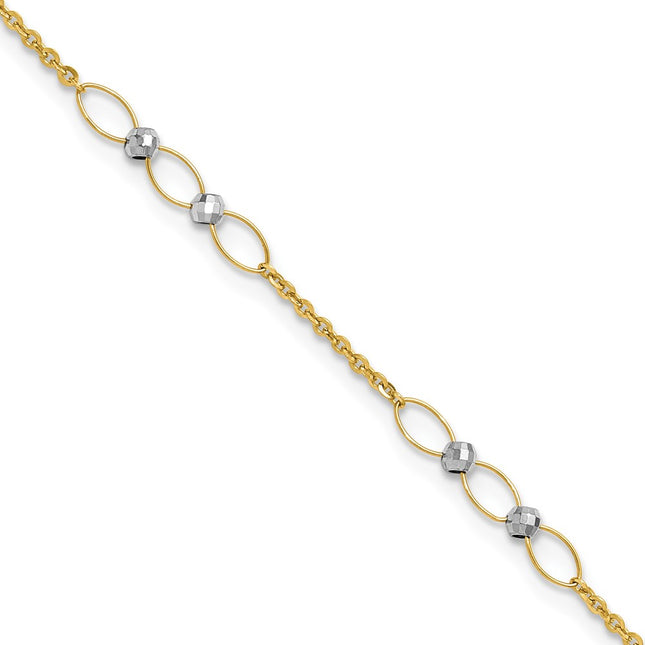 14k Two-tone Jewelry Style ANK362 - Classique Jewelry Inc.