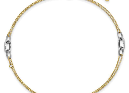 14k Two-tone Jewelry Style ANK368 - Classique Jewelry Inc.