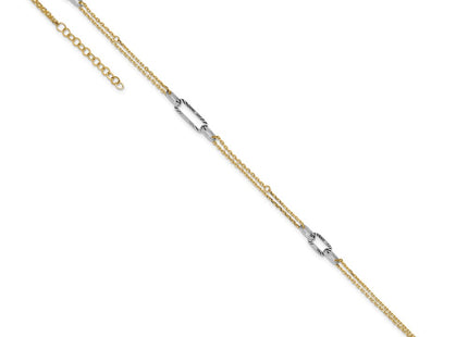 14k Two-tone Jewelry Style ANK368 - Classique Jewelry Inc.