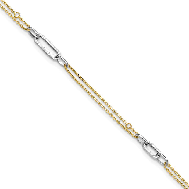 14k Two-tone Jewelry Style ANK368 - Classique Jewelry Inc.