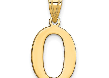 14K gold number 2 pendant
