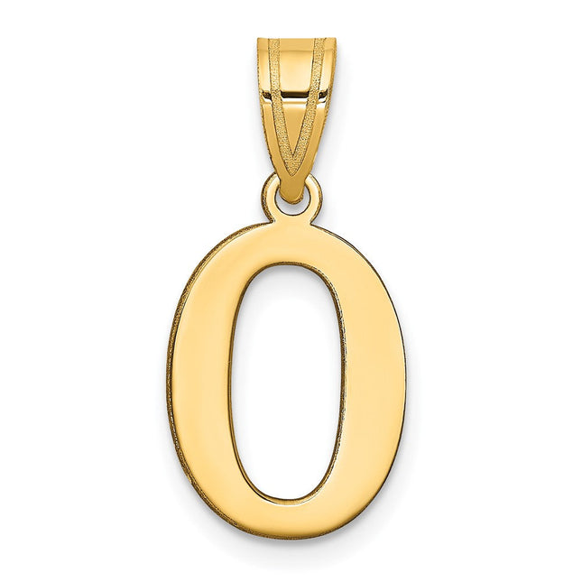14K gold number 2 pendant