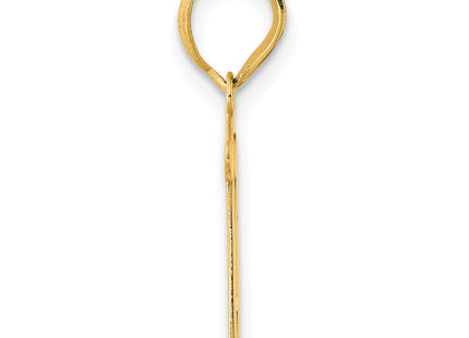 14k Polished Number 11 Pendant (Style APN11)