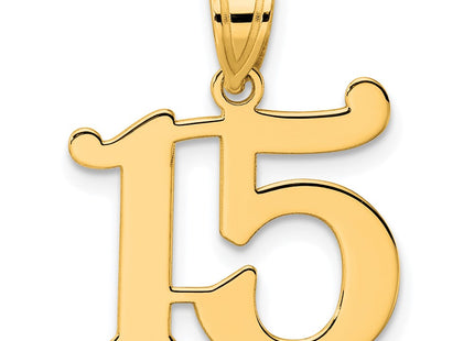 14k Yellow Gold Pendants Style APN15 - Classique Jewelry Inc.