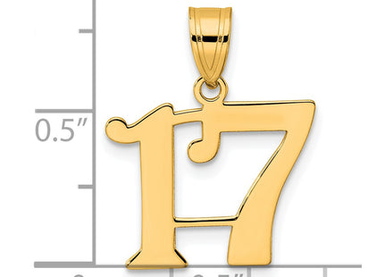 14k Yellow Gold Pendants Style APN17 - Classique Jewelry Inc.