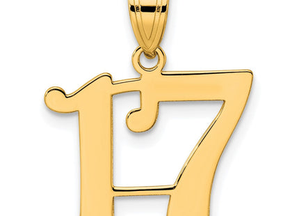 14k Yellow Gold Pendants Style APN17 - Classique Jewelry Inc.