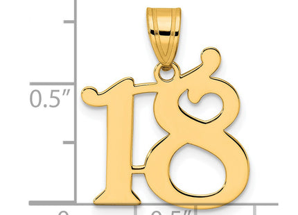 14k Yellow Gold Pendants Style APN18 - Classique Jewelry Inc.