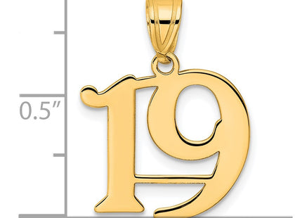 14k Yellow Gold Pendants Style APN19 - Classique Jewelry Inc.