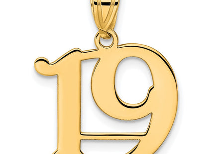 14k Yellow Gold Pendants Style APN19 - Classique Jewelry Inc.