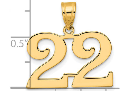 14k Yellow Gold Pendants Style APN22 - Classique Jewelry Inc.