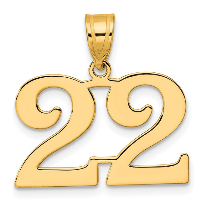 14k Yellow Gold Pendants Style APN22 - Classique Jewelry Inc.