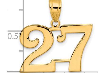 14k Yellow Gold Pendants Style APN27 - Classique Jewelry Inc.