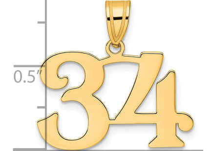 14k Yellow Gold Pendants Style APN34 - Classique Jewelry Inc.