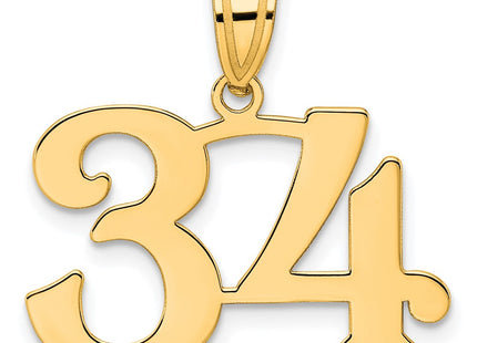 14k Yellow Gold Pendants Style APN34 - Classique Jewelry Inc.