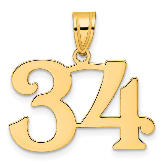 14k Yellow Gold Pendants Style APN34 - Classique Jewelry Inc.