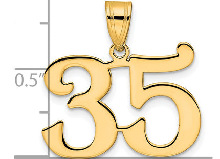 14k Yellow Gold Pendants Style APN35 - Classique Jewelry Inc.