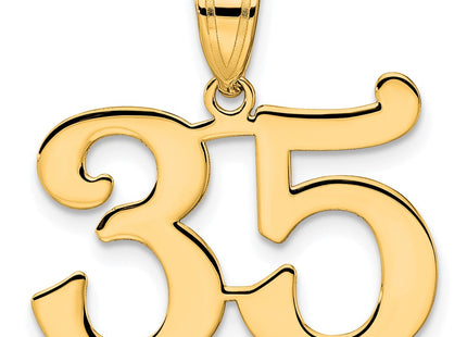 14k Yellow Gold Pendants Style APN35 - Classique Jewelry Inc.