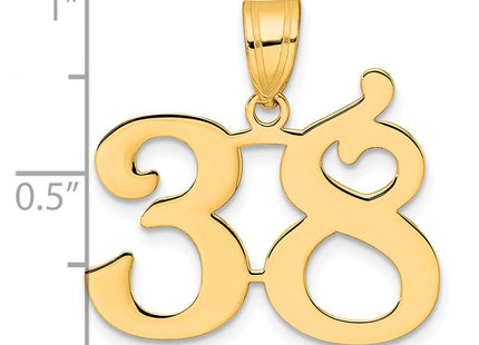 14k Yellow Gold Pendants Style APN38 - Classique Jewelry Inc.