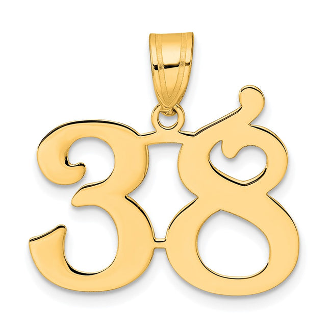 14k Yellow Gold Pendants Style APN38 - Classique Jewelry Inc.