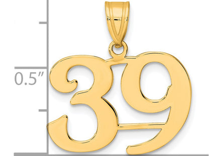 14k Yellow Gold Pendants Style APN39 - Classique Jewelry Inc.