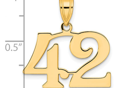 14k Yellow Gold Pendants Style APN42 - Classique Jewelry Inc.