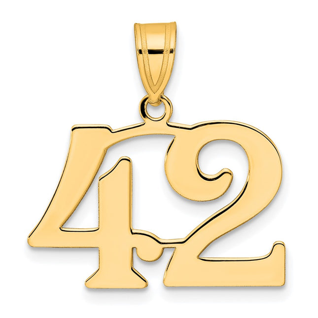 14k Yellow Gold Pendants Style APN42 - Classique Jewelry Inc.