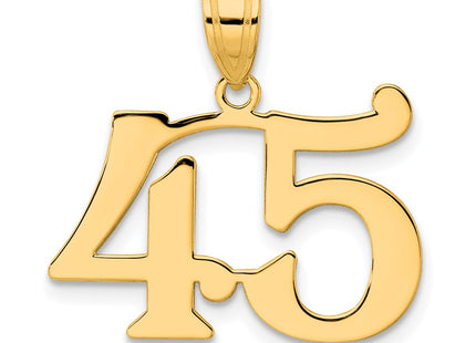 14k Yellow Gold Pendants Style APN45 - Classique Jewelry Inc.