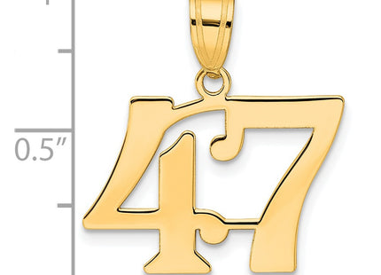 14k Yellow Gold Pendants Style APN47 - Classique Jewelry Inc.