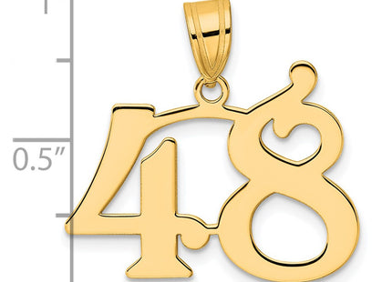 14k Yellow Gold Pendants Style APN48 - Classique Jewelry Inc.