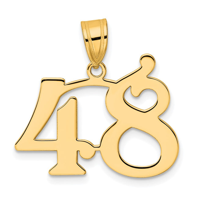 14k Yellow Gold Pendants Style APN48 - Classique Jewelry Inc.