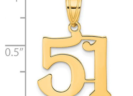 14k Yellow Gold Pendants Style APN51 - Classique Jewelry Inc.