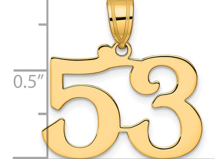 14k Yellow Gold Pendants Style APN53 - Classique Jewelry Inc.