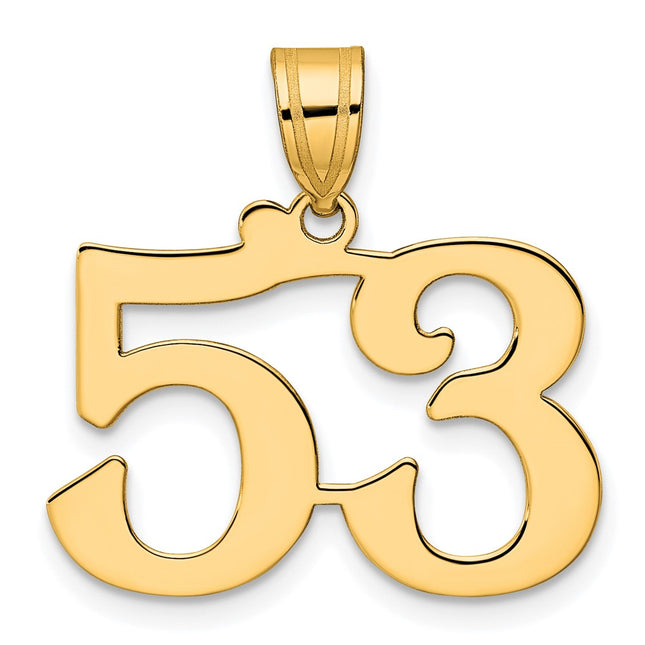 14k Yellow Gold Pendants Style APN53 - Classique Jewelry Inc.