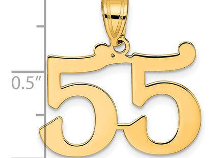 14k Yellow Gold Pendants Style APN55 - Classique Jewelry Inc.