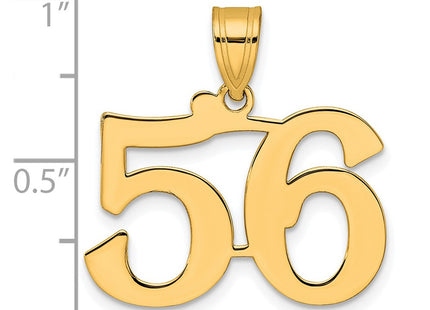 14k Yellow Gold Pendants Style APN56 - Classique Jewelry Inc.